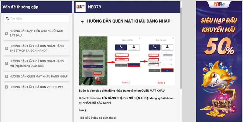 Khi bị chặn người chơi NEO79 bạn cần liên hệ nhà cái để xử lý